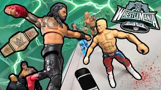 Roman Reigns VS Cody Rhodes | Wrestlemania 40 | WWE Action Figure Match
