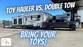 #94 Double Towing with 5th Wheel vs Toy Hauler - How to Double Tow - 2021 Road Glide Special