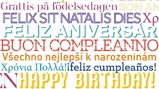Happy Birthday  (Multi-Language Version)