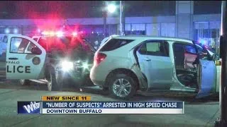 High speed chase ends in downtown Buffalo