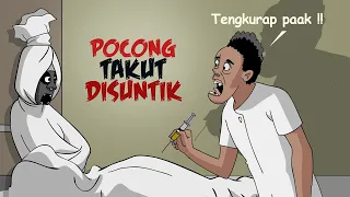 Pocong Takut Disuntik - Kartun Hantu Lucu