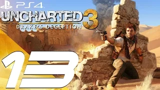 Uncharted 3 Drake's Deception PS4 - Walkthrough Part 13 - Desert Village & Salim [1080p 60fps]