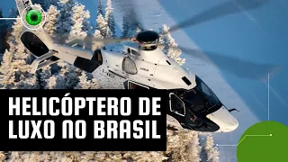 Avião Beluga trouxe helicóptero de luxo ao Brasil; conheça o ACH160