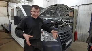 Tow truck V8 automatic transmission repair