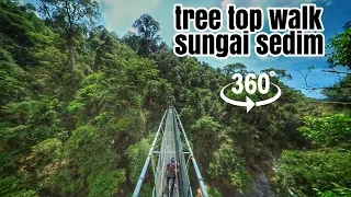 360 degree view Tree Top Walk Sungai Sedim | move device to explore video | jalan makan 360