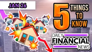Jan 26 Financial News: Rent Crashes, New Home prices Crash, Layoffs Explode, 500k Income Wasted