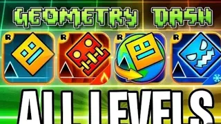 Все уровни в Geometry dash! С монетами! (GD Meltdown, Subzero, World, 37 levels)