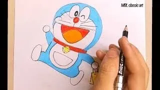 How to draw Doraemon step by step/Easy step by step Doraemon drawing ll drawing ll tutorial video