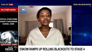 GreenPeace Africa reacts to to Eskom's stage 4 rolling blackouts: Thandile Chinyavanhu