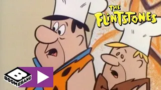 Flintstones | Fred og Barney får arbejde på en diner | Boomerang Danmark