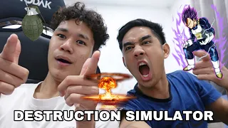 HABIS SEMUA HANCUR BERKECAI 😱 DESTRUCTION SIMULATOR ROBLOX 😂