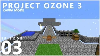 Project Ozone 3 Kappa Mode - SIMPLE MOB FARM [E03] (Modded Minecraft Sky Block)