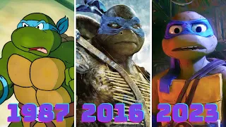Evolution of Leonardo in TMNT Movies & TV (2023)