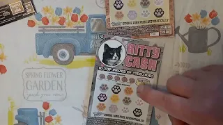 Mrs Lincoln brings the 🍀🍀🍀 PA Lottery scratch offs KITTY DOGGY 4X4 scratchcards