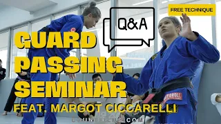 Margot Ciccarelli BJJ Guard Passing Seminar Q&A