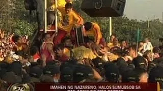 24 Oras: Imahen ng Nazareno, halos sumubsob sa pag-apaw ng mga deboto