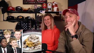 Graham Family Reacts to British Highschoolers Try Biscuits and Gravy