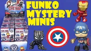 Марвел Супергерои! ЦЕЛАЯ КОРОБКА Funko Mystery Minis Капитан Америка! Marvel Железный Человек