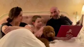 John Travolta Shares Christmas Moment With His Children