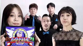 Quinteto coreano canta tema de Sonic à capela.