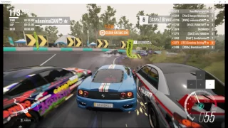 Forza Horizon 3 PC - Online Adventure & Rivals Gameplay + Keyboard overlay test