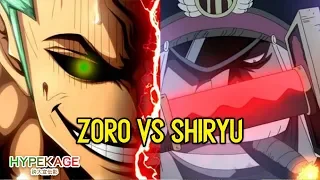 Roronoa Zoro vs Shiryu from Blackbeard Pirates in Final Arc