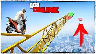 СЛОЖНЕЙШЕЕ ИСПЫТАНИЕ НА СУМАСШЕДШЕМ СКУТЕРЕ! ГТА 5 (GTA 5 online гонки, приколы, смешные моменты)