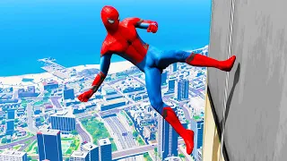 GTA 5: Spiderman Jumping From the Highest Points #2