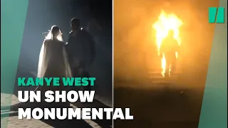 Kanye West et Kim Kardashian recréent leur mariage à la présentation de "Donda"