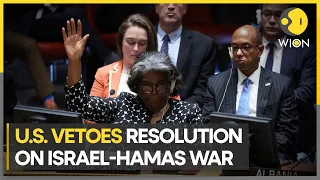 US vetoes UN resolution calling for humanitarian pause in Israel-Hamas war | WION