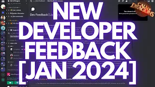 NEW DEV FEEDBACK [January 2024]! Alliance Management Tools, Road Length, & Exchange Speedup/Tokens!