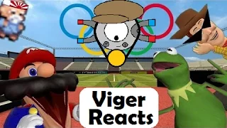 Viger Reacts to SMG4's "Retarded64: Mario the Olympian"