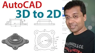 AutoCAD Mechanical Modeling and Visualization Part3  | From 3D to 2D in AutoCAD | AutoCAD BASE VIEW