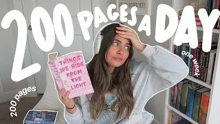 I tried reading 200 pages a day for a WHOLE week *spoiler free reading vlog* 📖☀️🌸