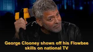 George Clooney shows off his Flowbee skills on national TV