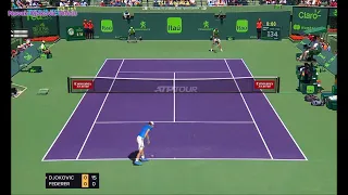 Novak Djokovic vs Roger Federer Miami 2009 Semifinal highlights HD | ATP Miami Tennis Elbow