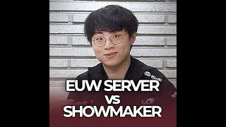 ShowMaker vs EUW Server #shorts