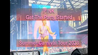 P!nk - GET THE PARTY STARTED - special version, tech malfunction - Summer Carnival 2023 Tour Cologne