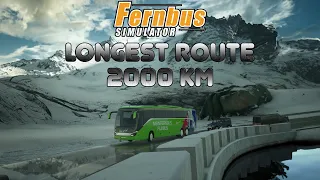 Longest Route | Nice to Vienna | Fernbus Simulator | Logitech G29
