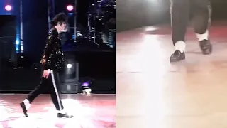 Michael Jackson — Billie Jean — Live Bucharest 1992 (BBC VS DVD) (Moonwalk Snippet) (Comparison)