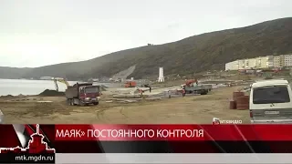 В Магадане продолжается самая крупная стройка года: парк «Маяк» в бухте Нагаево