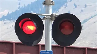 W Greenough Drive Railroad Crossing in Missoula, Montana. Video N°2