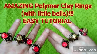 Rings with real little bells (that sing to you if it's quiet enough)!!!Easy Tutorial!