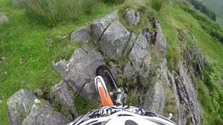 GoPro Trials Bike Practice Session Lake District United Kingdom