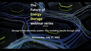 "The Future of Energy Storage": Storage in the electricity system: Key modeling results through 2050