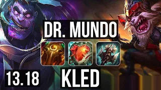 DR. MUNDO vs KLED (TOP) | 4/1/6, 500+ games | NA Grandmaster | 13.18