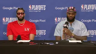 LeBron James & Anthony Davis talks Game 3 loss, Full Postgame Interview