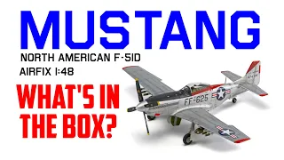 Airfix MUSTANG North American F-51D Mustang 1/48th scale kit - What's in the box? 1080p