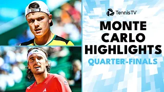 Sinner vs Rune; Djokovic, Ruud, Tsitsipas & More Play | Monte-Carlo 2024 Highlights Quarter-Finals