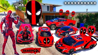 GTA 5 - Stealing DEADPOOL SUPER CARS  with Franklin! (Real Life Cars #257)